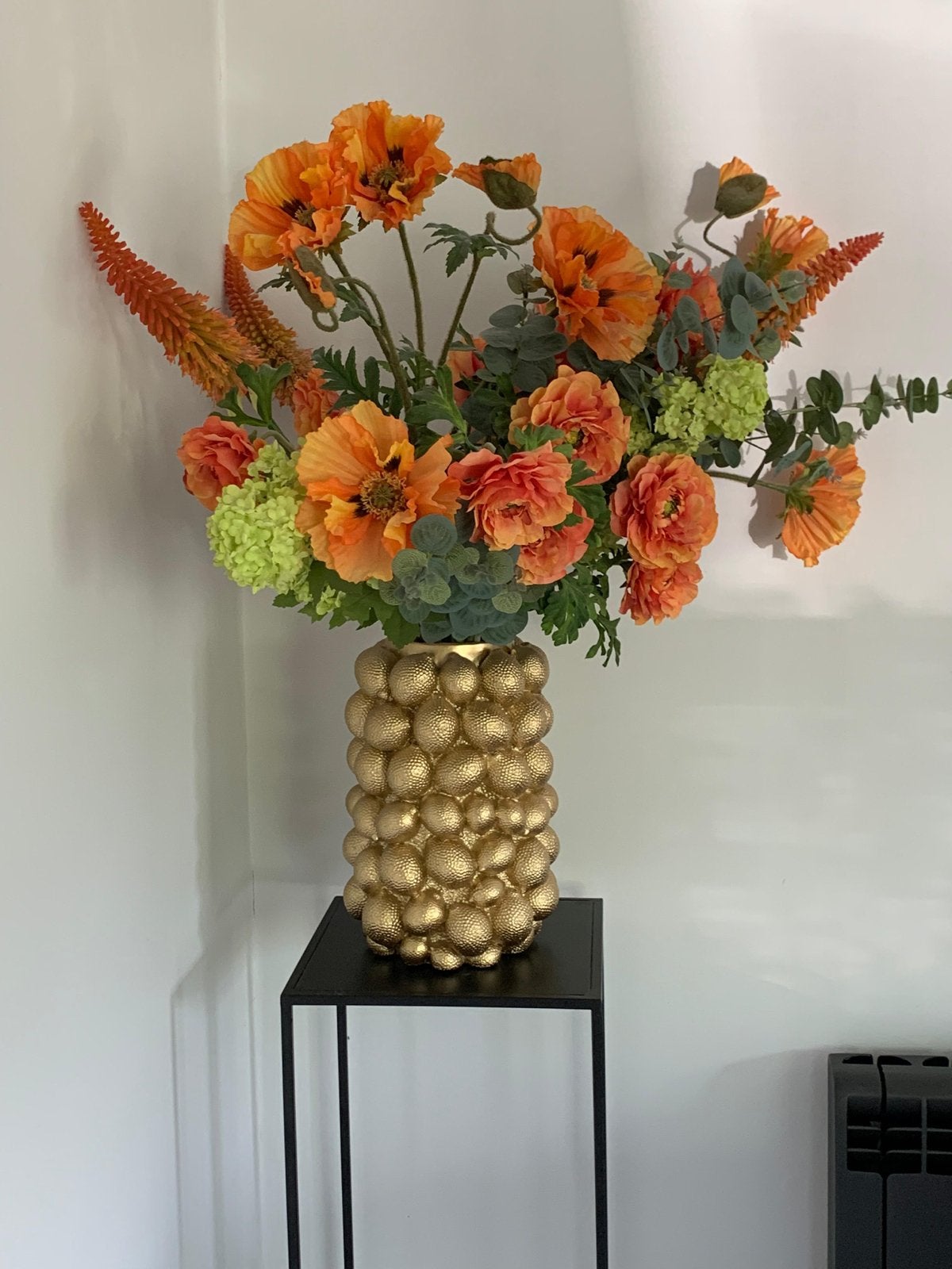 Light Living citroen vaas met kunstbloemen boeket!, Huis en Inrichting, Woonaccessoires | Vazen, Overige materialen, Overige kleuren