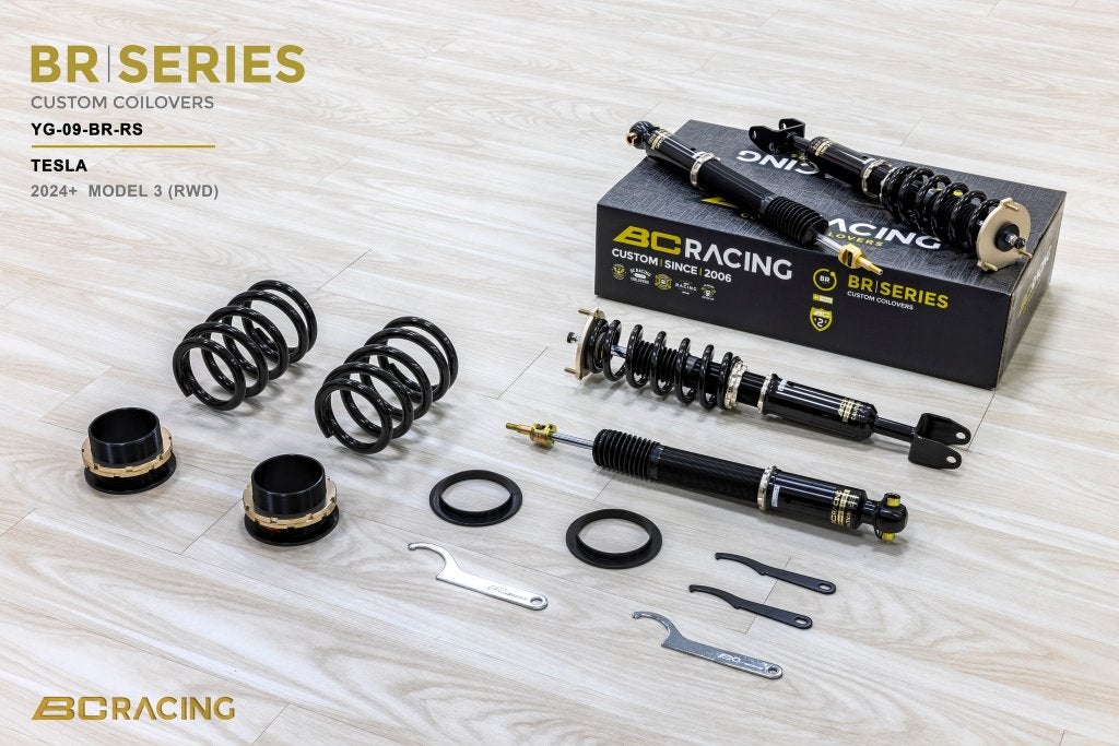 BC Racing schroefset verlaging - Tesla Model 3 RWD 24+, Auto diversen, Tuning en Styling, Ophalen of Verzenden