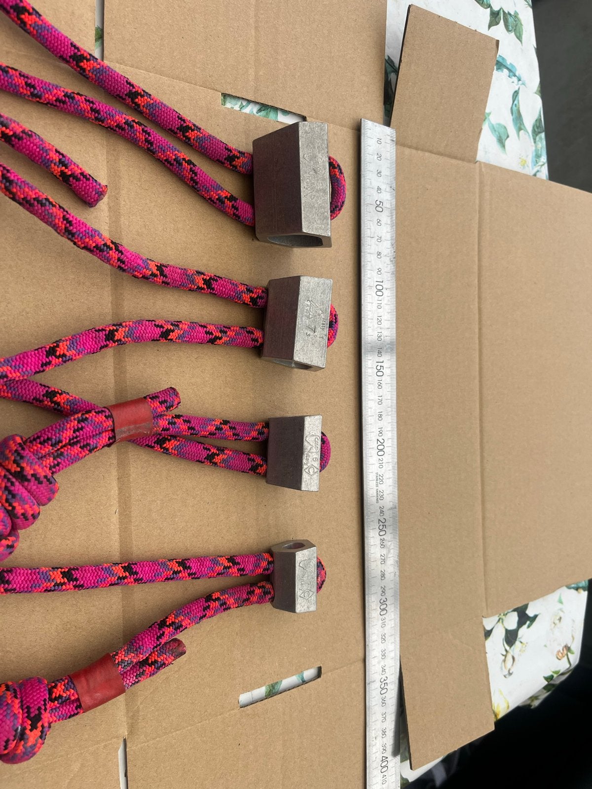 CAMP Italy klimblokken met touw - Set van 4, Ophalen of Verzenden, Gebruikt, Overige typen