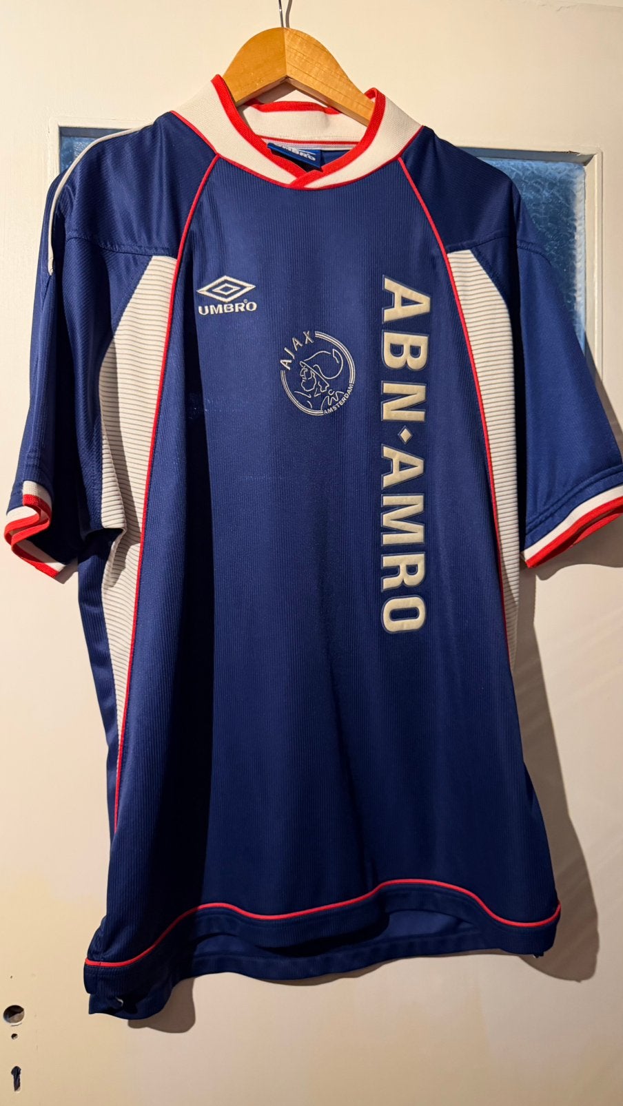 Matchworn ajax de cler, Ophalen of Verzenden, Zo goed als nieuw, Ajax, Shirt