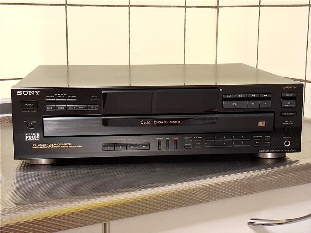 Sony 5 disc wisselaar CDP-C545, Audio, Tv en Foto, Ophalen, Refurbished, Sony, Wisselaar