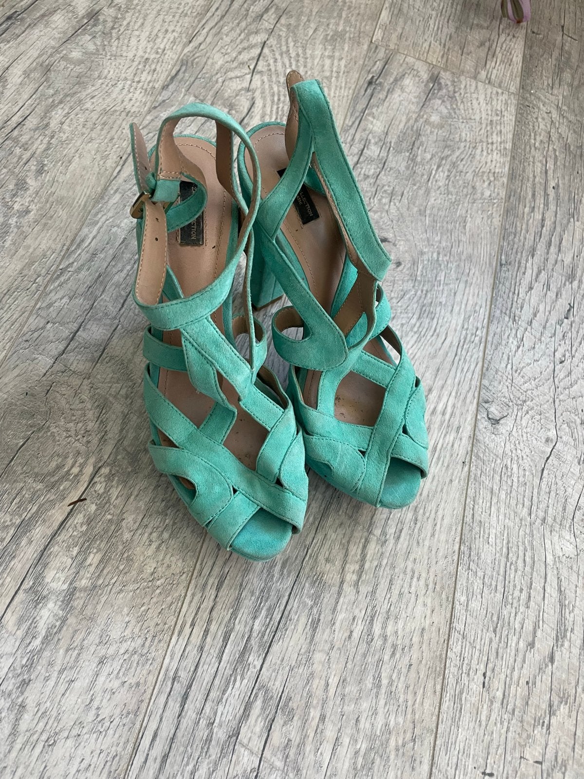 Zara sandalen met hoge hakken - Maat 38, Ophalen, Gedragen, Overige kleuren, Schoenen met hoge hakken