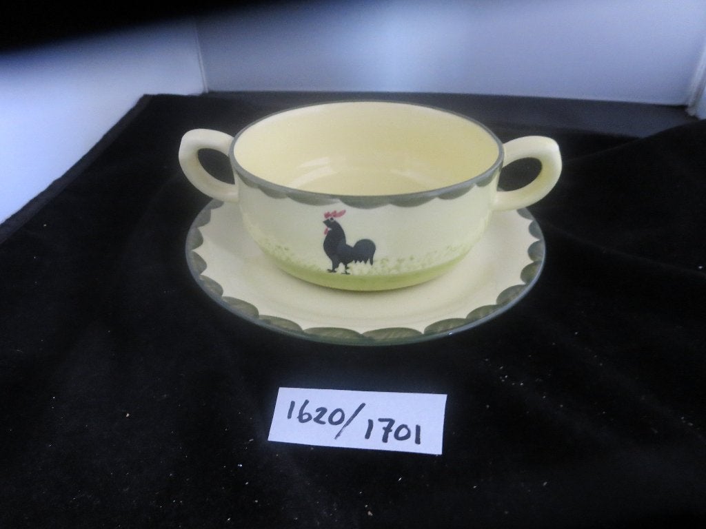 Soepkoppen en schotels Kip Haan servies, Info@detagrijn.com, Overige materialen, Overige merken, Nieuw