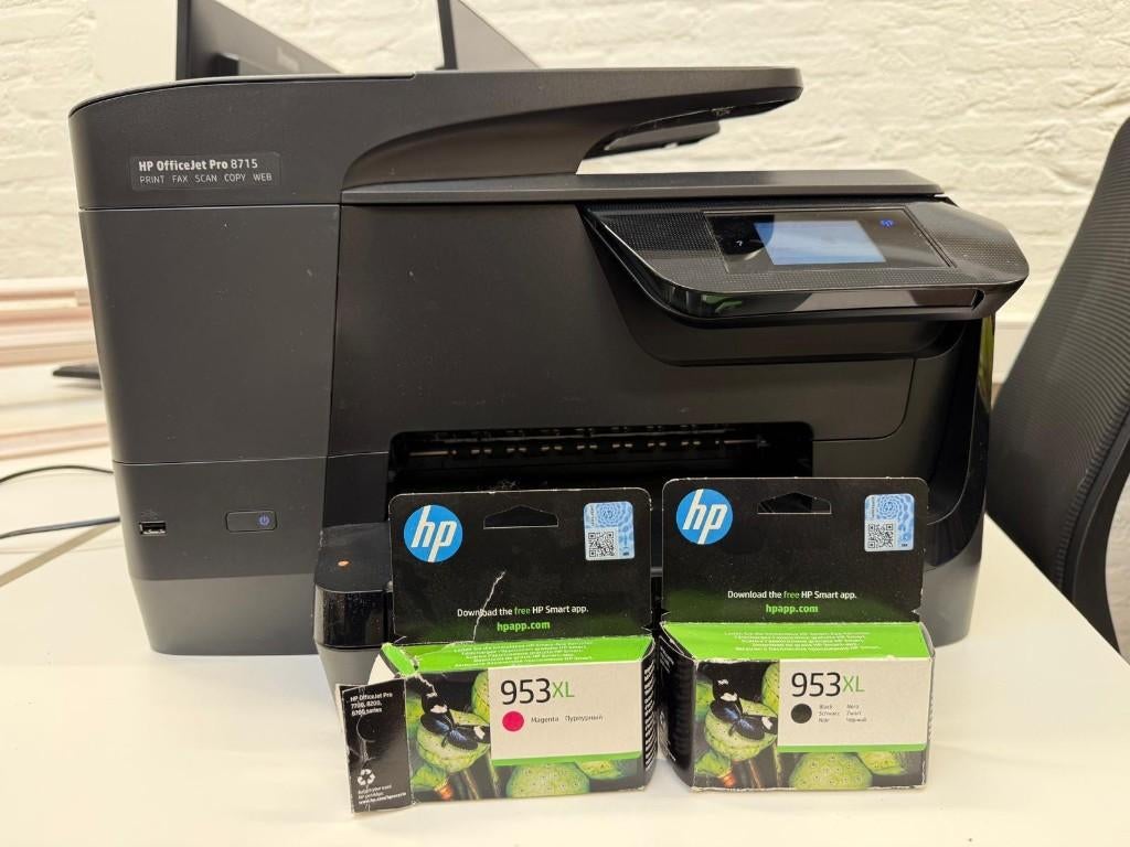 Printer - HP OfficeJet Pro 8715, Computers en Software, Printers, Ophalen, Gebruikt, All-in-one, HP Printer All--in-One