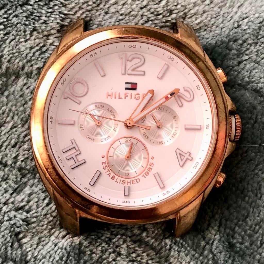 Unisex horloge Tommy Hilfiger, Sieraden, Tassen en Uiterlijk, Horloges | Heren, Gebruikt, Staal, Polshorloge, Overige materialen