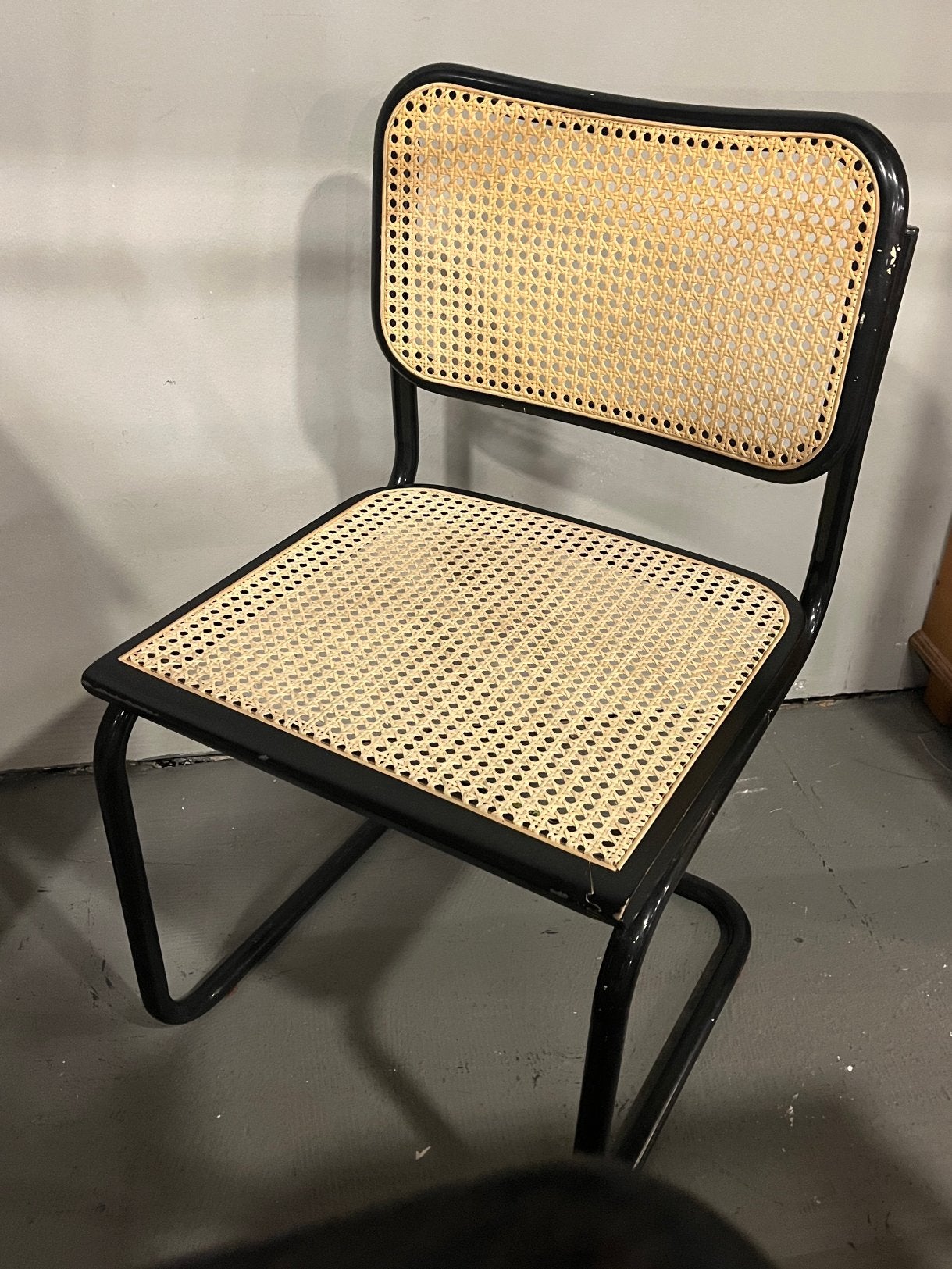 Cesca Breuer stoel made in Italy zwart 3 x, Huis en Inrichting, Stoelen, Ophalen, Cesca, Hout, Wit