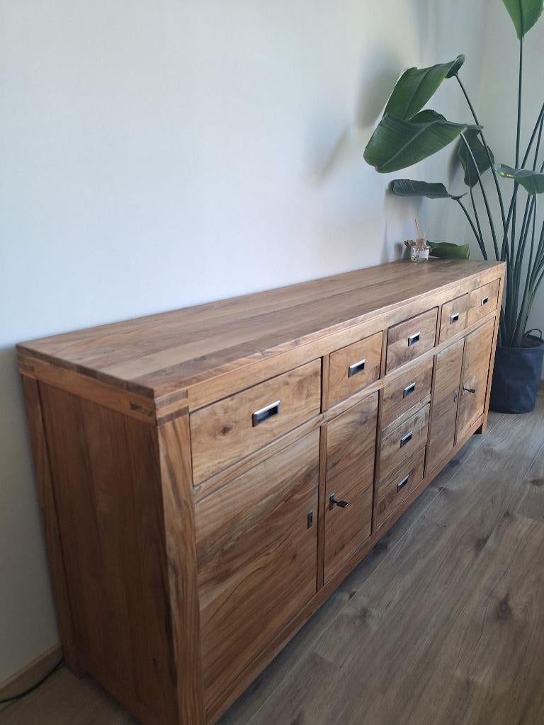 Set met Dressoir, TV-meubel en Sidetable Henders & Hazel, Ophalen, Zo goed als nieuw, 25 tot 50 cm, 150 tot 200 cm