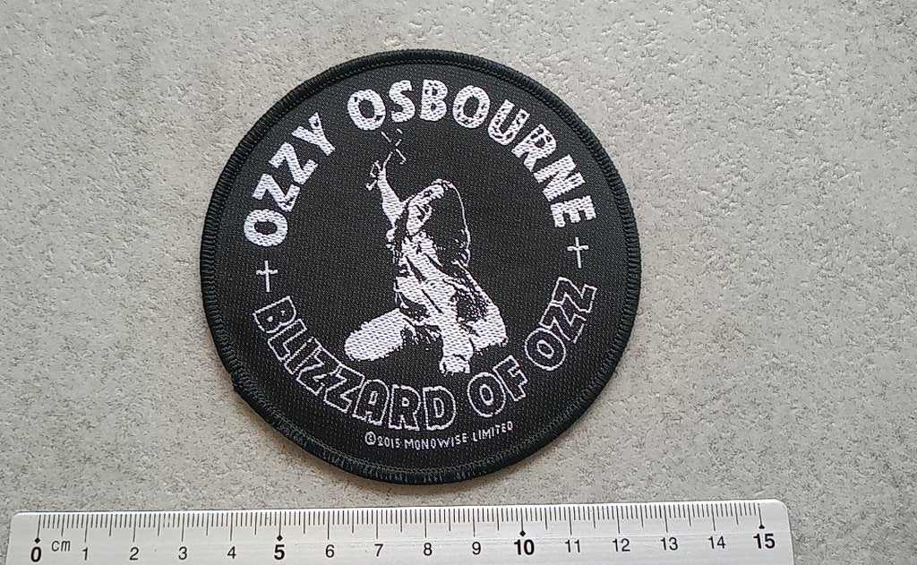 Ozzy Osbourne zeer mooie 2015 blizzard of ozz patch 32, Ophalen of Verzenden, Nieuw, Kleding