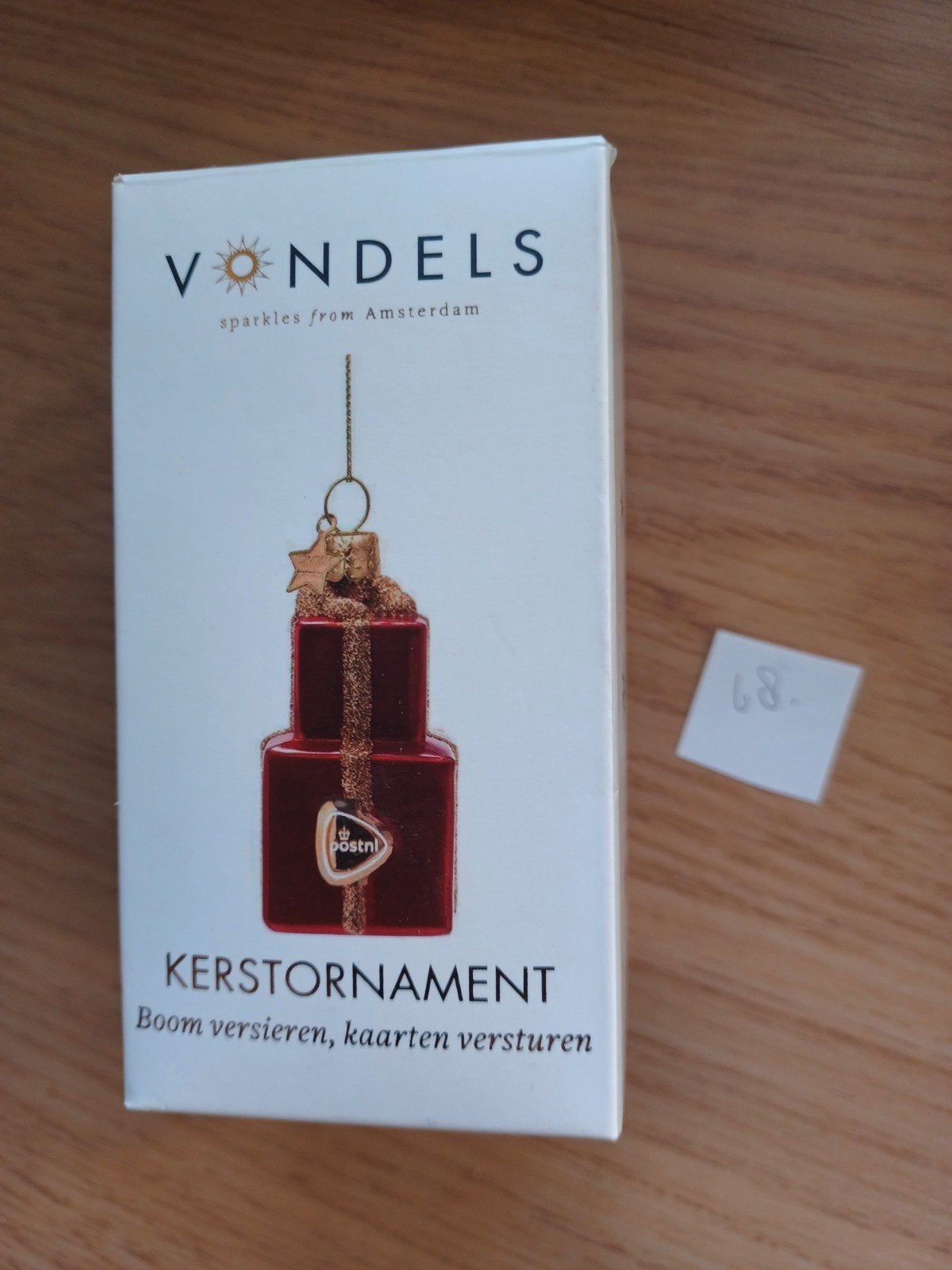 Vondels Kerstornament Cadeau (68) in originele verpakking, Ophalen of Verzenden, Zo goed als nieuw