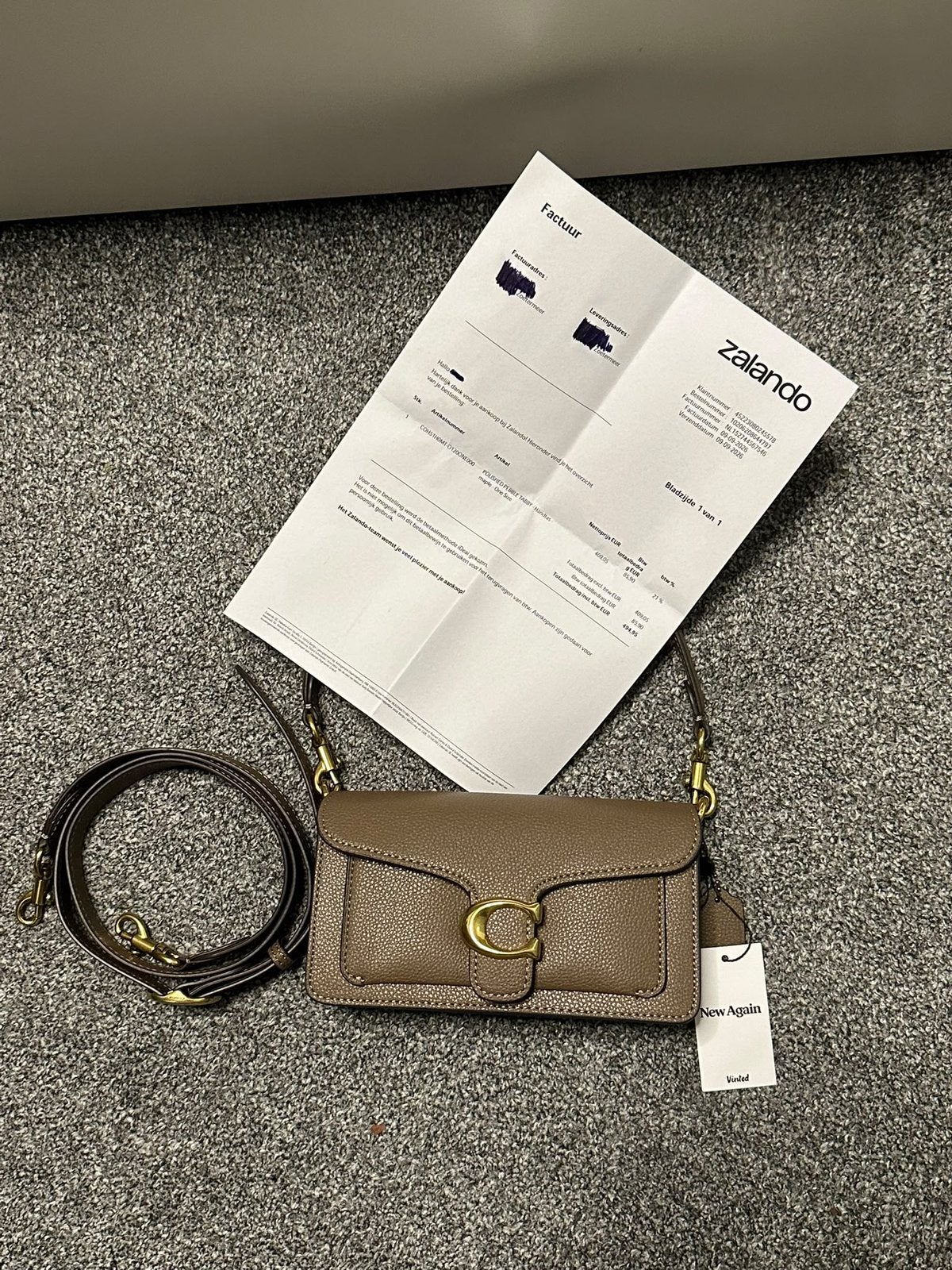 Coach Tabby Bag 20 Bruin, Verzenden, Zo goed als nieuw, Bruin, Schoudertasje