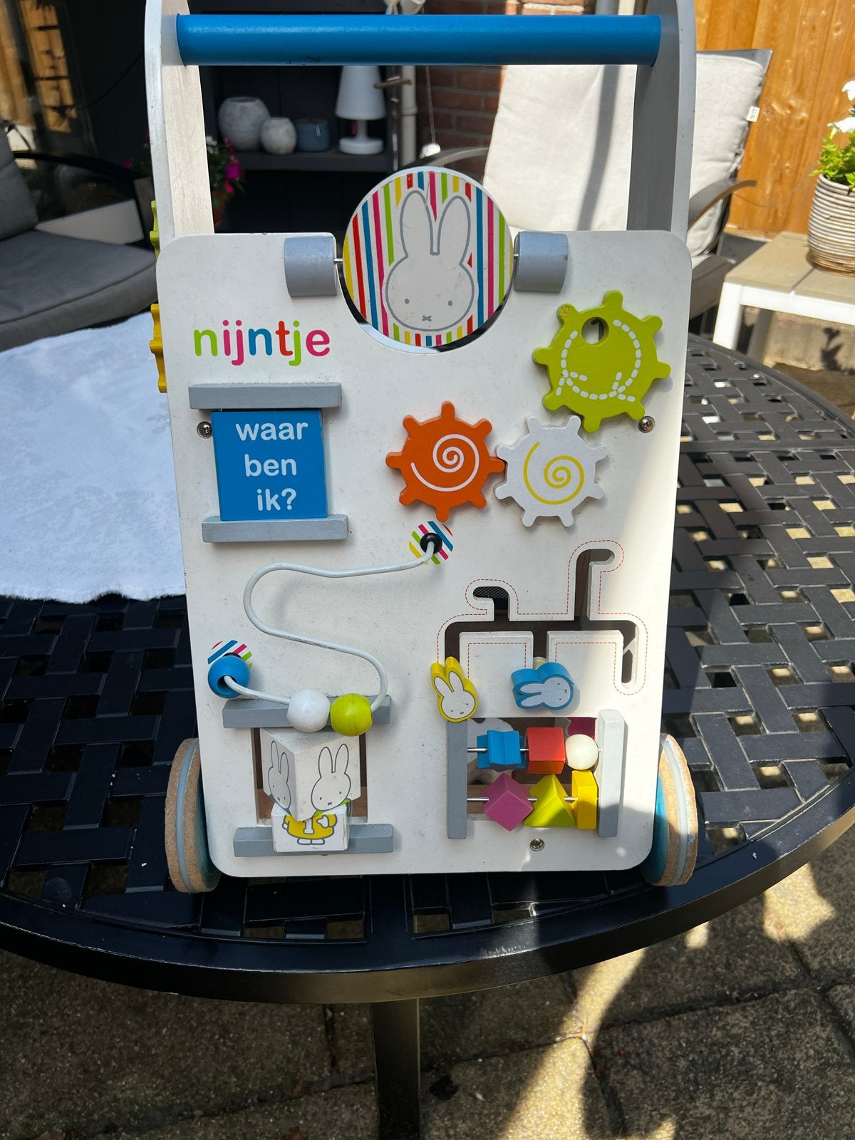 Vintage houten Nijntje loopwagen prima staat, Kinderen en Baby's, Speelgoed | Babyspeelgoed, Ophalen, Gebruikt, Overige typen
