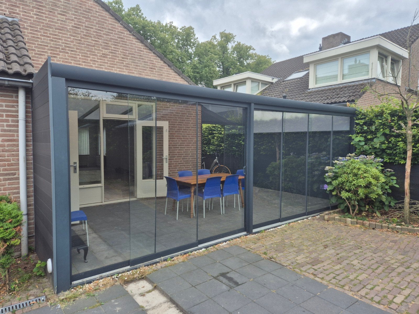 Moderne Veranda met Glazen Schuifwanden (2024), Ophalen, Gebruikt, Veranda