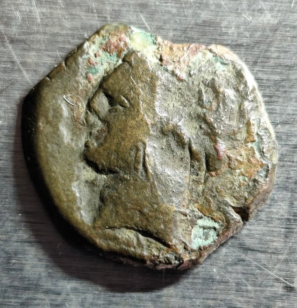 Carthaagse bronzen sjekel 300 264 VC, Ophalen of Verzenden, Overige landen, Losse munt