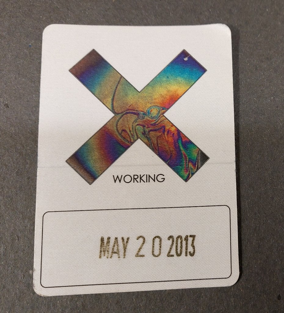 The Xx BACKSTAGE PASS Amsterdam 20 mei 2013, Gebruikt, Verzenden, The Xx, NvT