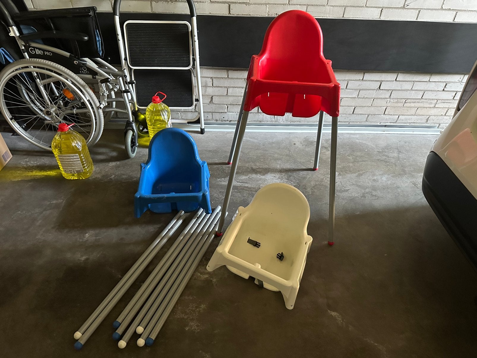 Kinder stoel van ikea rood wit blauw, Ophalen, Gebruikt, Stoel