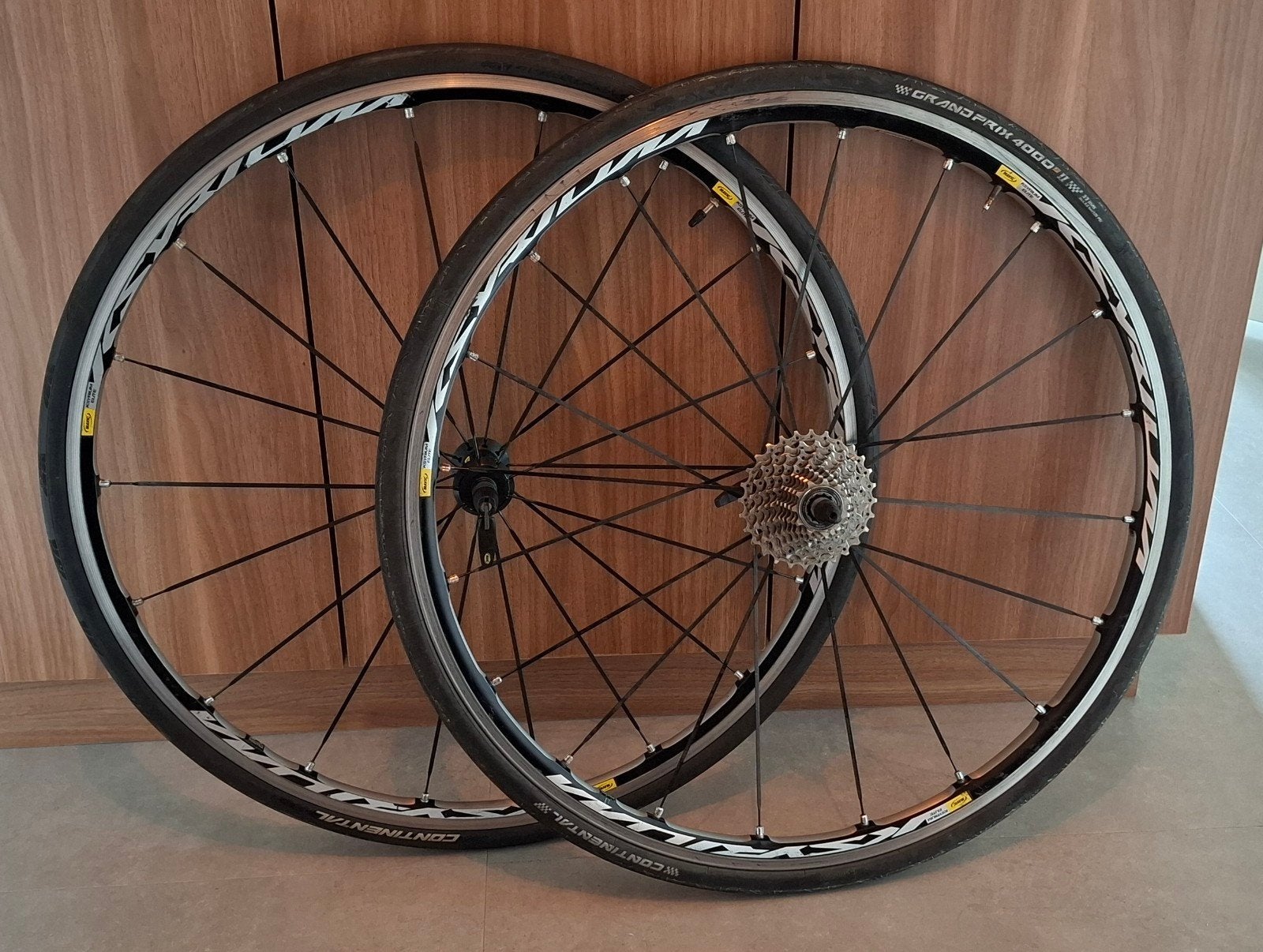 Mavic Ksyrium Elite wielset voor velgrem., Fietsen en Brommers, Fietsonderdelen, Ophalen