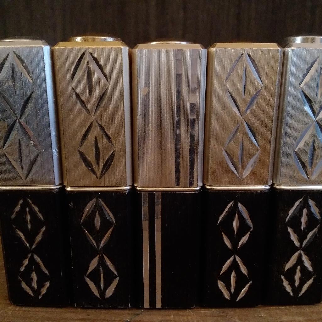 Unieke vintage hervulbare parfum verstuivers. 5stuks, Antiek en Kunst, Verzenden