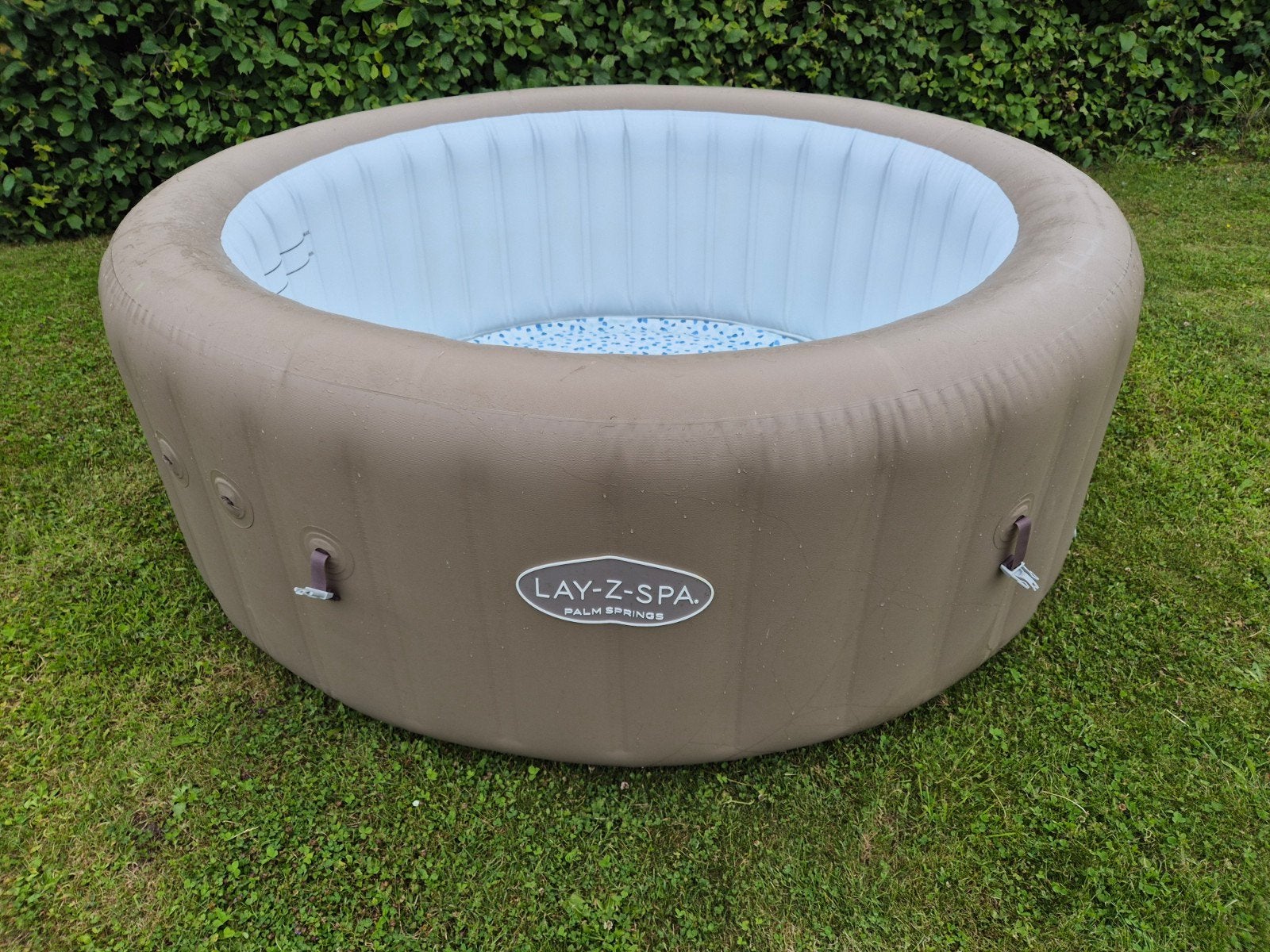 LAY-Z-SPA palm spring opblaasbare jacuzzi, Tuin en Terras, Ophalen, Gebruikt, Afdekzeil, Opblaasbaar