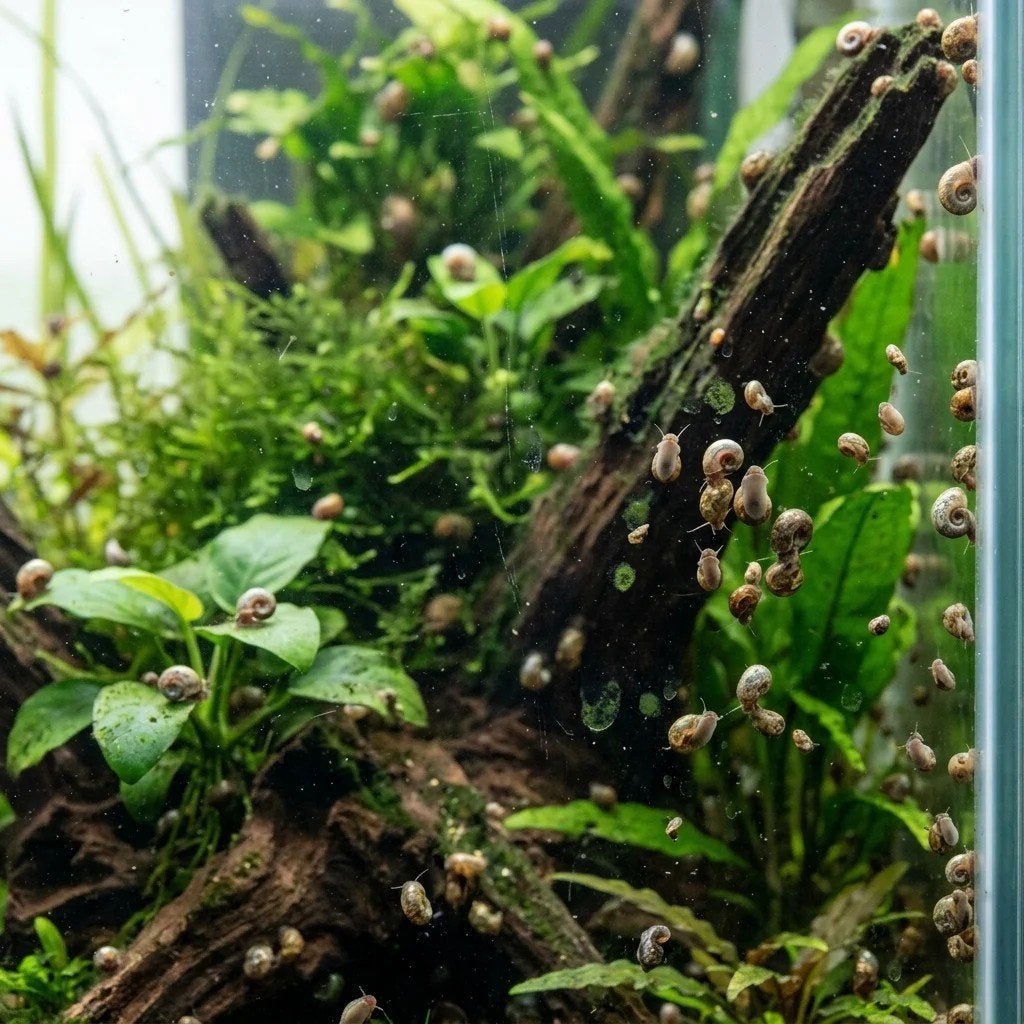 Gezocht: aquarium slakken plaag, Dieren en Toebehoren, Slak of Weekdier