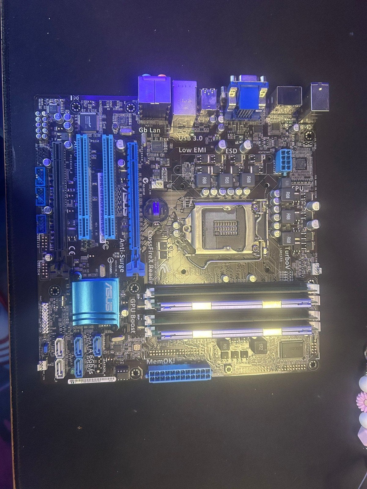 Asus p8h67m pro, Verzenden, Gebruikt, Intel, DDR3