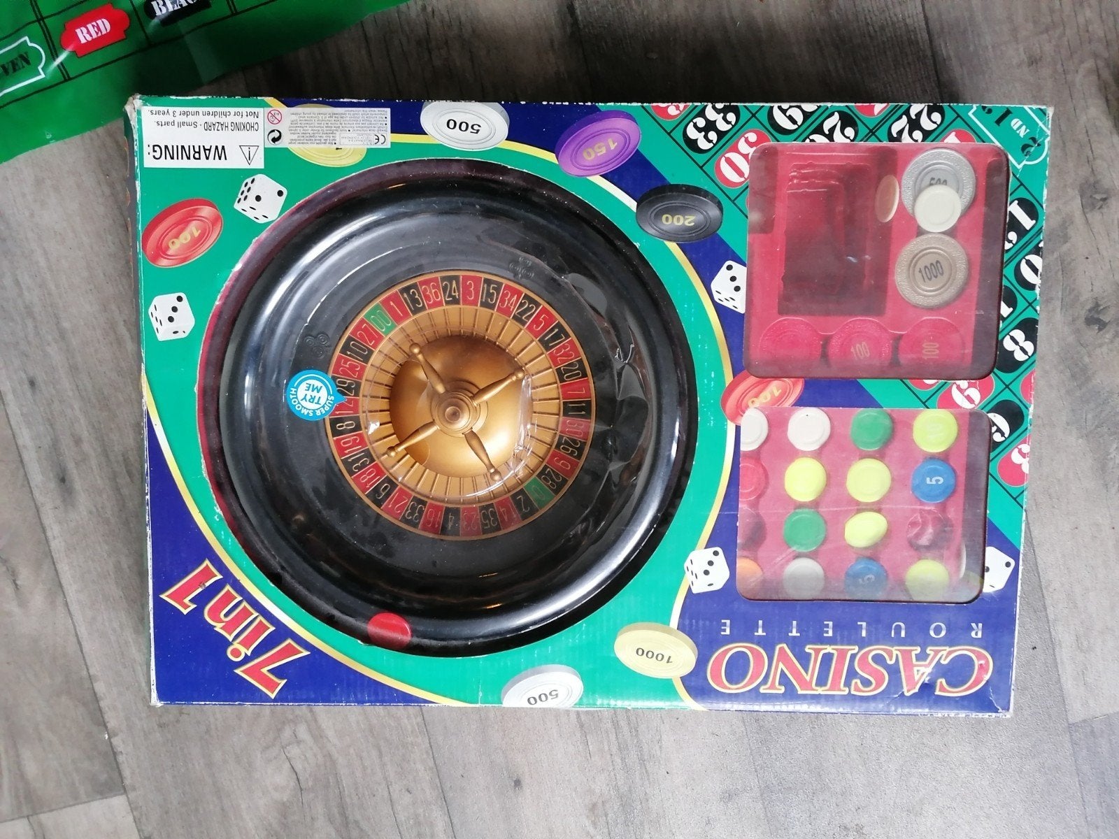 Casino Roulette 7-in-1 Spelset -, Drie of vier spelers, Ophalen of Verzenden, Zo goed als nieuw, Pioneer Club