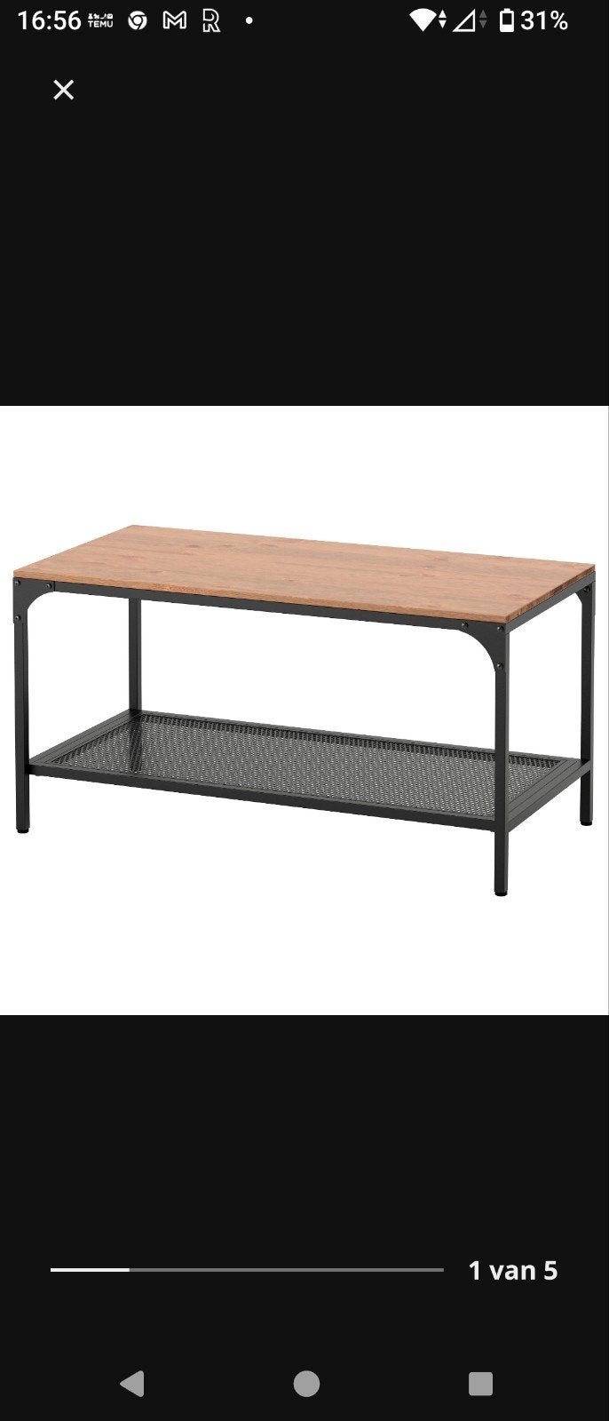 IKEA Fjallbo salontafel (2 stuks), Minder dan 50 cm, 50 tot 100 cm, Ophalen of Verzenden, Zo goed als nieuw