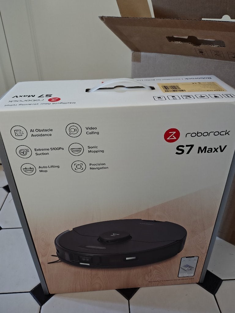 Roborock S7 MAXV Robotstofzuiger Nieuw in doos, Witgoed en Apparatuur, Stofzuigers, Overige merken, Roborock, Nieuw, Robotstofzuiger