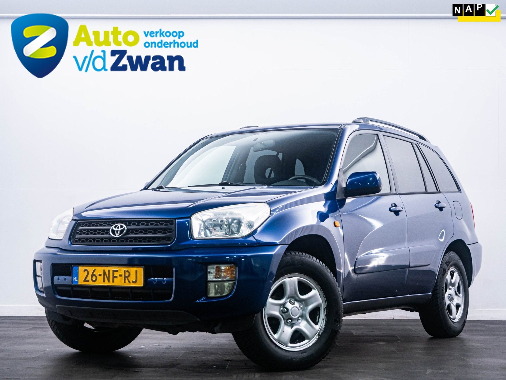 Toyota RAV4 1.8-16V VVT-i Luna 5-drs|Trekhaak|Airco|NL-Auto, Auto's, Toyota, Voorwielaandrijving, Gebruikt, 4 cilinders, Blauw