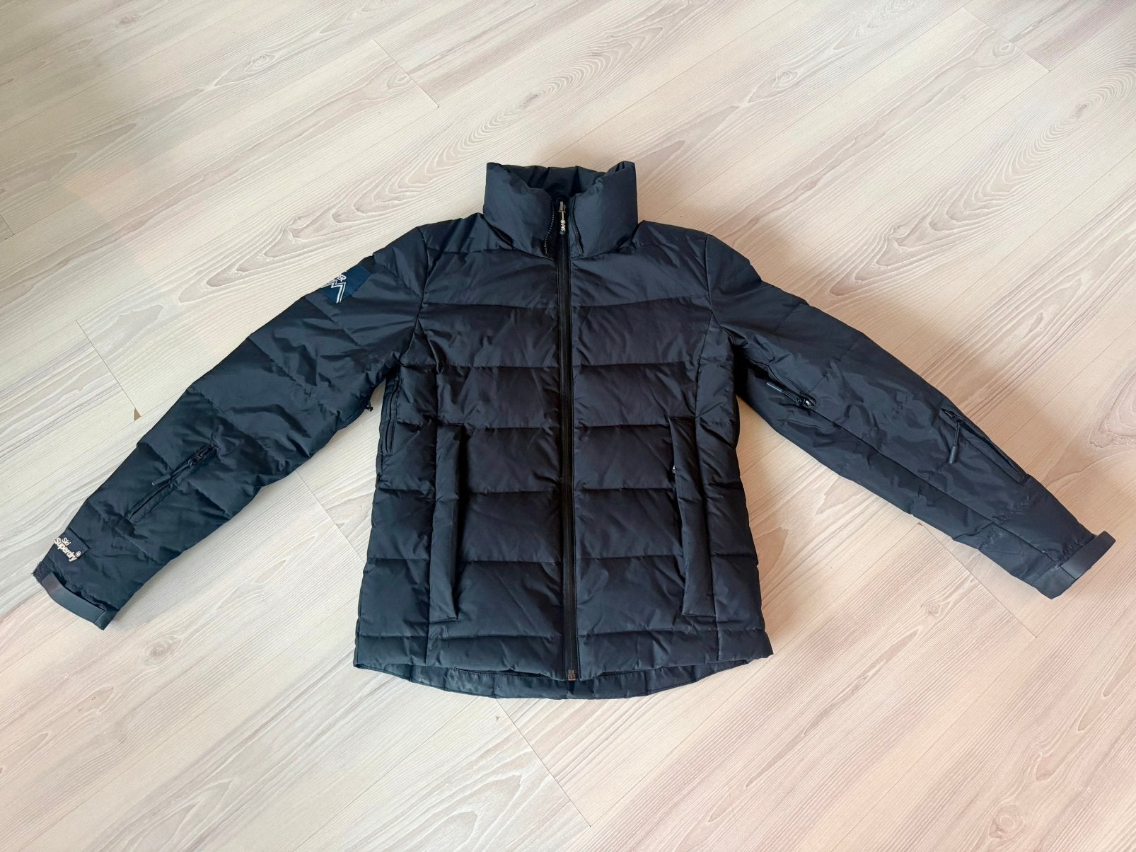 Superdry ski jas / winterjas maat S – Command Utility Jas, Ophalen of Verzenden, Zo goed als nieuw, Maat 46 (S) of kleiner, Blauw