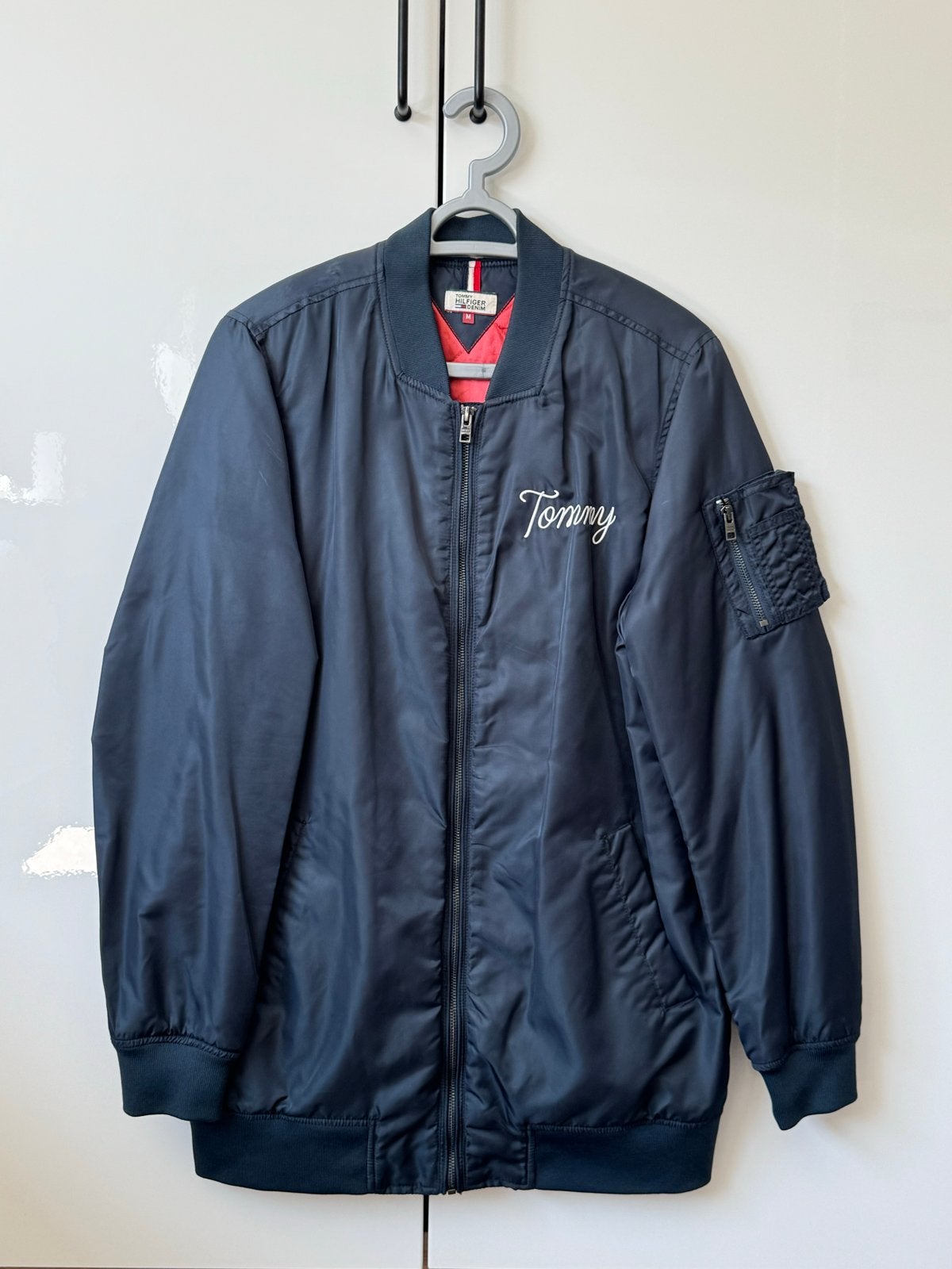 Tommy Hilfiger Bomberjack - Maat M, Verzenden, Gedragen, Maat 48/50 (M), Blauw