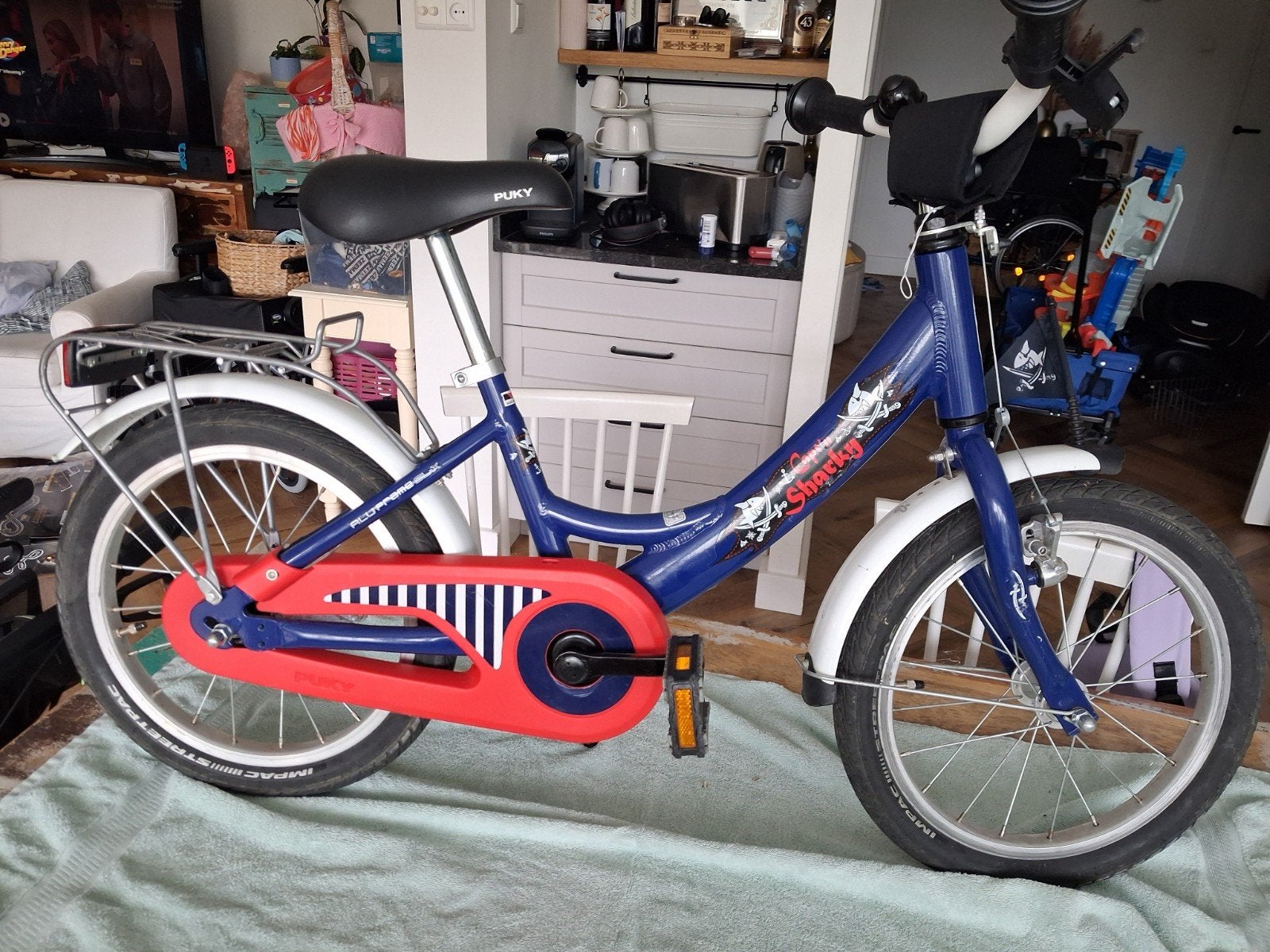 kinderfiets Pucky voor jongens 16 inch. Heel goed!, Fietsen en Brommers, Fietsen | Kinderfietsjes, Ophalen, Gebruikt, 16 tot 20 inch