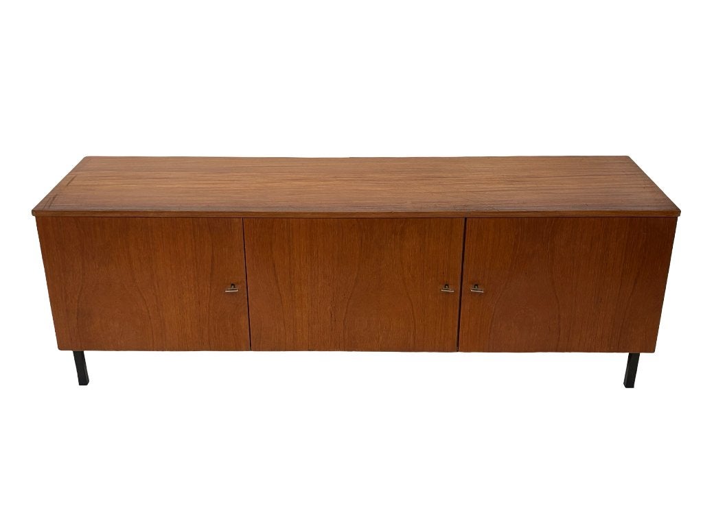 Vintage Lowboard Dressoir Tv Audio Meubel Jaren 60, Gebruikt, Teakhout, Vintage Dressoir, Vintage Dressoir
