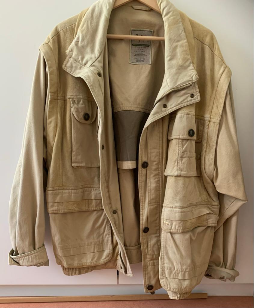 Y2K Camel Collection Outdoor Jas met Afritsbare Mouwen, Ophalen of Verzenden, Gedragen, Maat 56/58 (XL), Beige