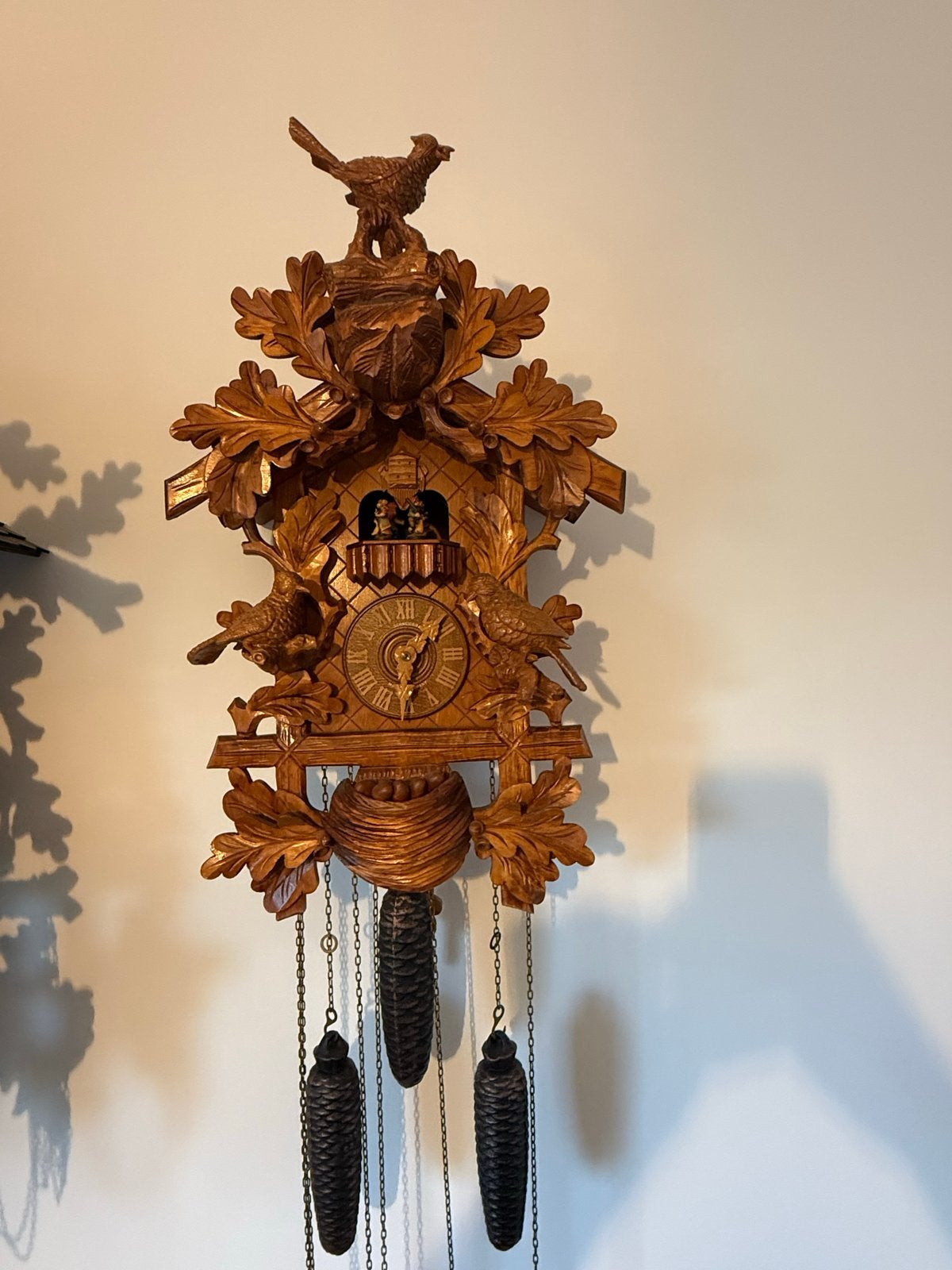 Prachtige 8-daagse koekoeksklok, Automatisch, Ophalen