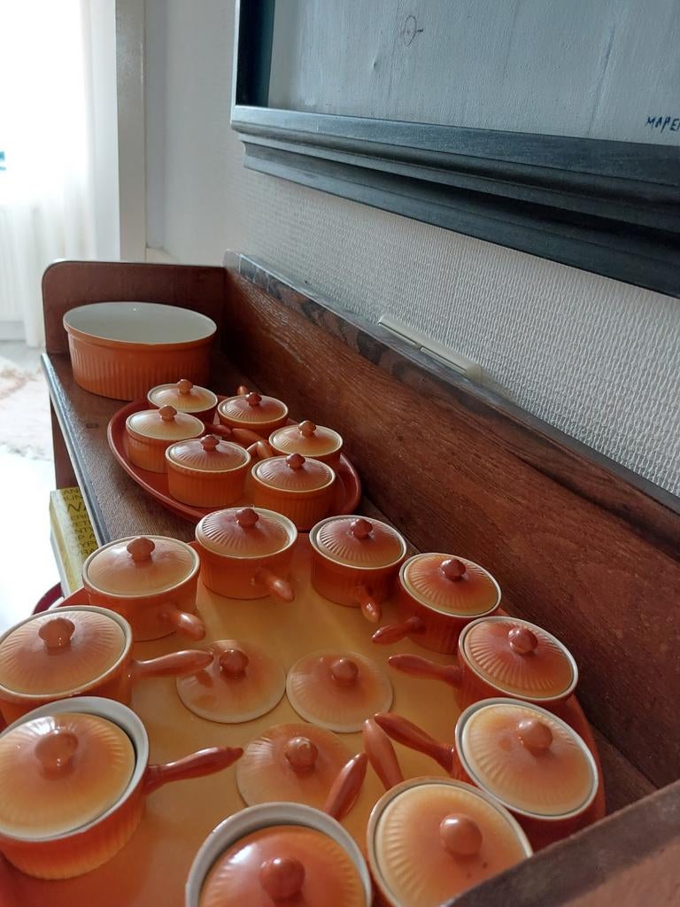 Parafeu servies terracotta, Ophalen
