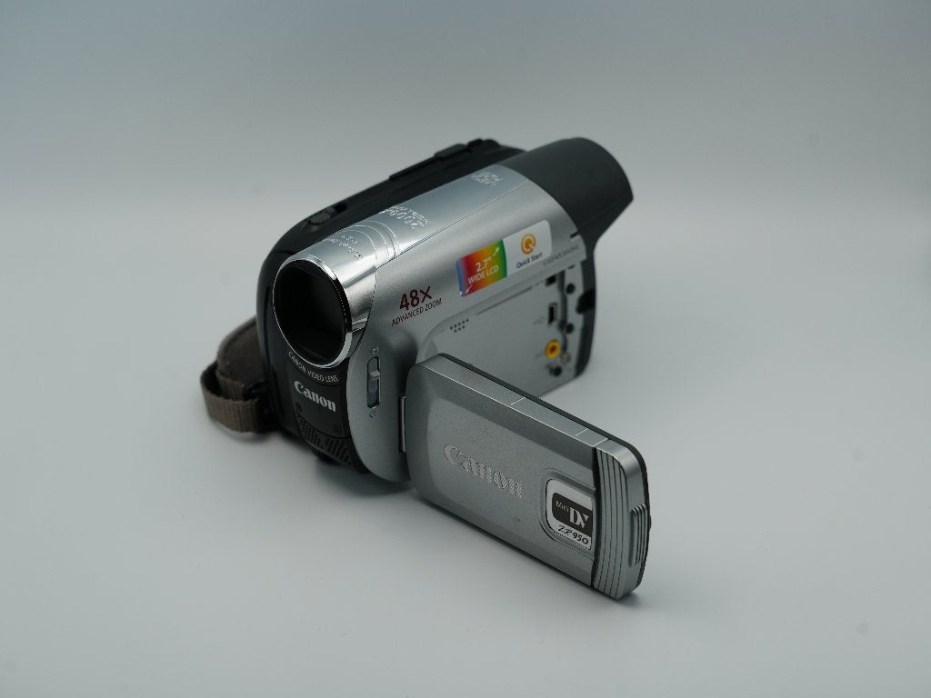 Canon ZR950 MiniDV camcorder compleet | Accu, oplader etc., Mini dv, Canon, 20x of meer, Ophalen of Verzenden