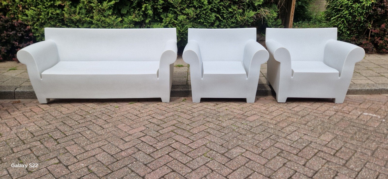 Kartell bubble club set licht grijze uitvoering, Ophalen of Verzenden, Zo goed als nieuw