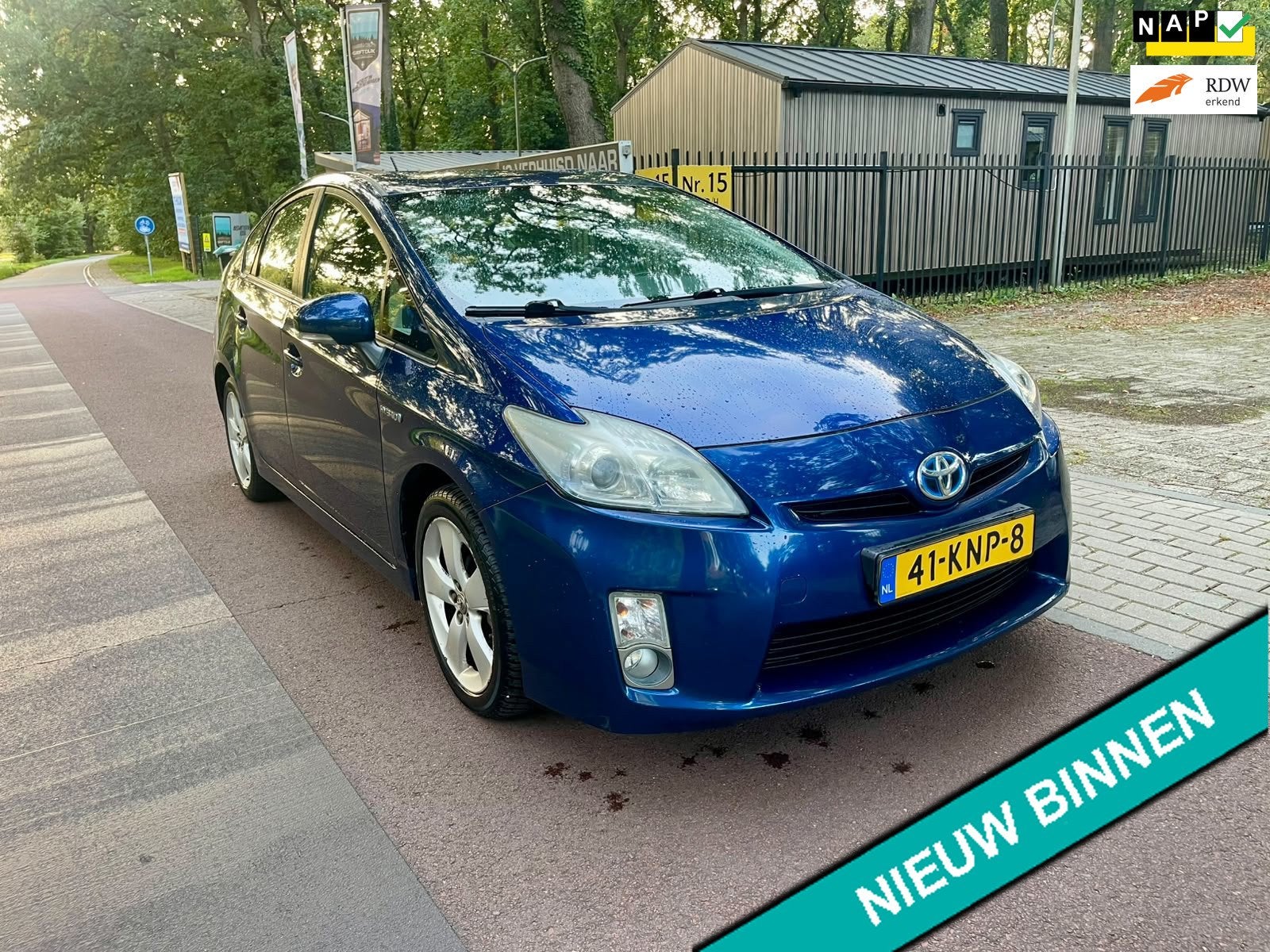 Toyota Prius 1.8 Aspiration, Auto's, Gebruikt, 4 cilinders, Blauw, Bedrijf