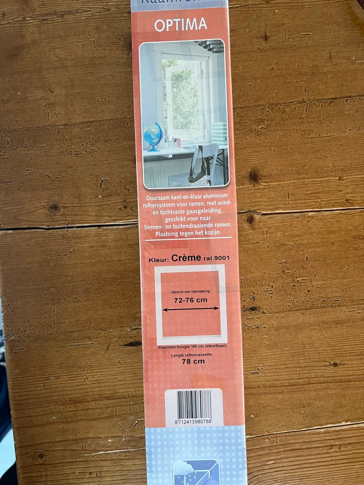 6 st. Hamstra raamrolhor Crème RAL 9001 (72-76 cm), Ophalen, 80 tot 100 cm, Hordeur, Minder dan 200 cm