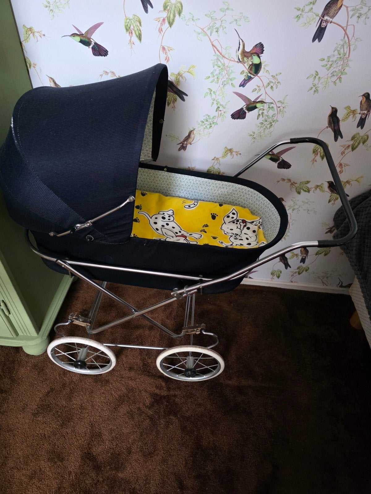Jaren 60 poppenwagen, Ophalen, Gebruikt, Babypop