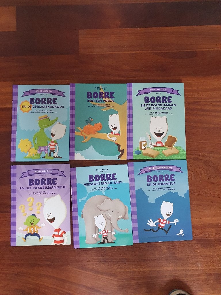 6 x Borre boekjes, Ophalen of Verzenden, Gelezen, Fictie algemeen