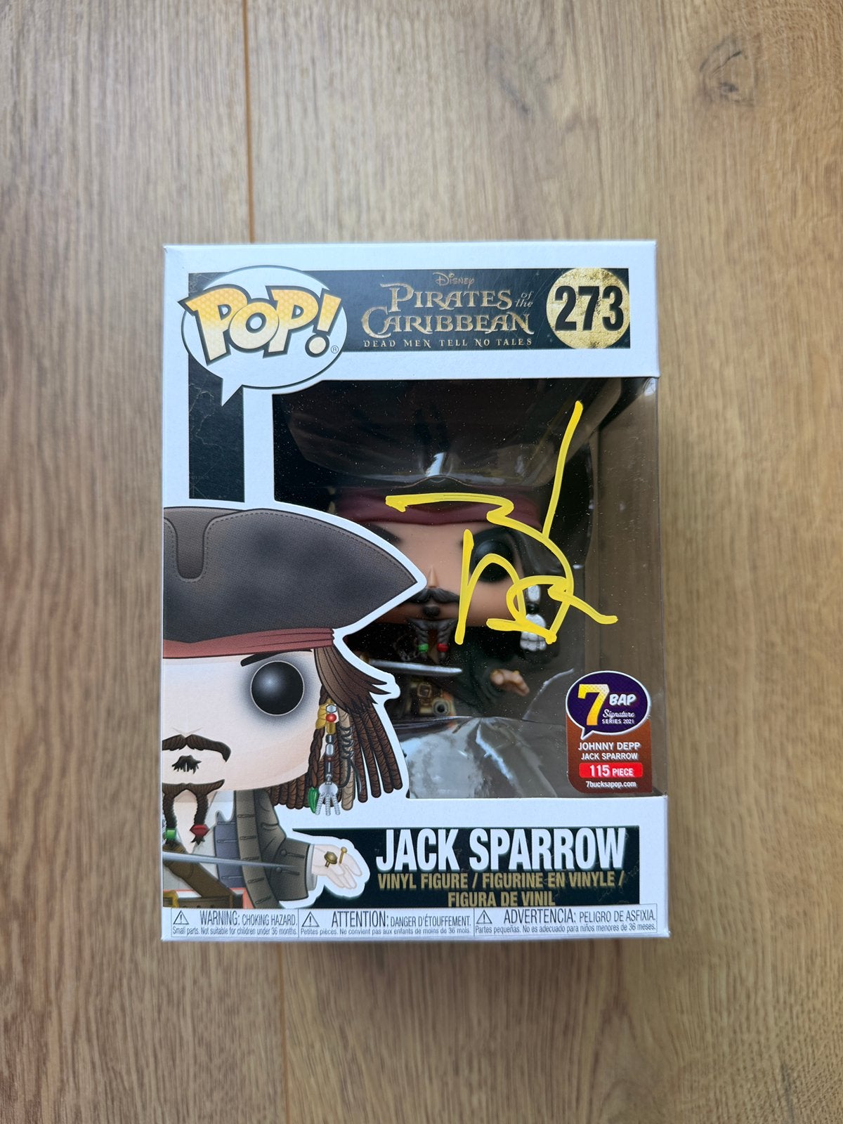 Funko Pop Captain Jack Sparrow gesigneerd SIGNED, Verzamelen, Poppetjes en Figuurtjes, Ophalen of Verzenden, Zo goed als nieuw