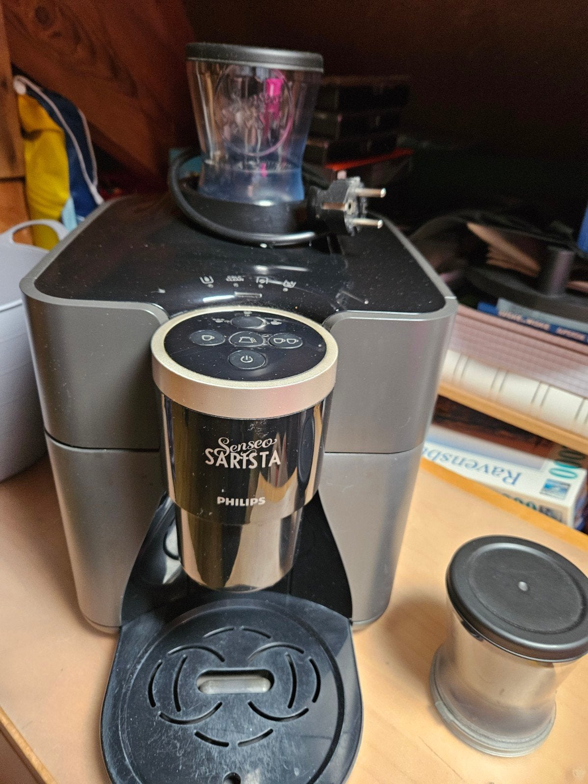 Sarista koffiemachine, Ophalen