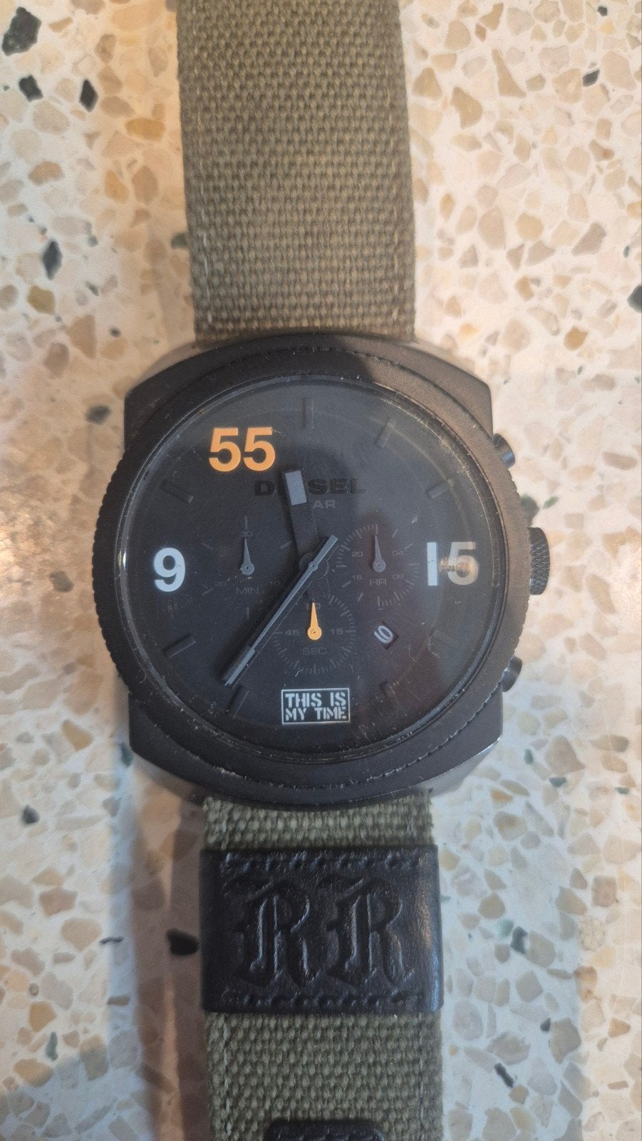 Diesel horloge Limited Edition This is my Time, Sieraden, Tassen en Uiterlijk, Overige merken, Gebruikt, Staal, Polshorloge