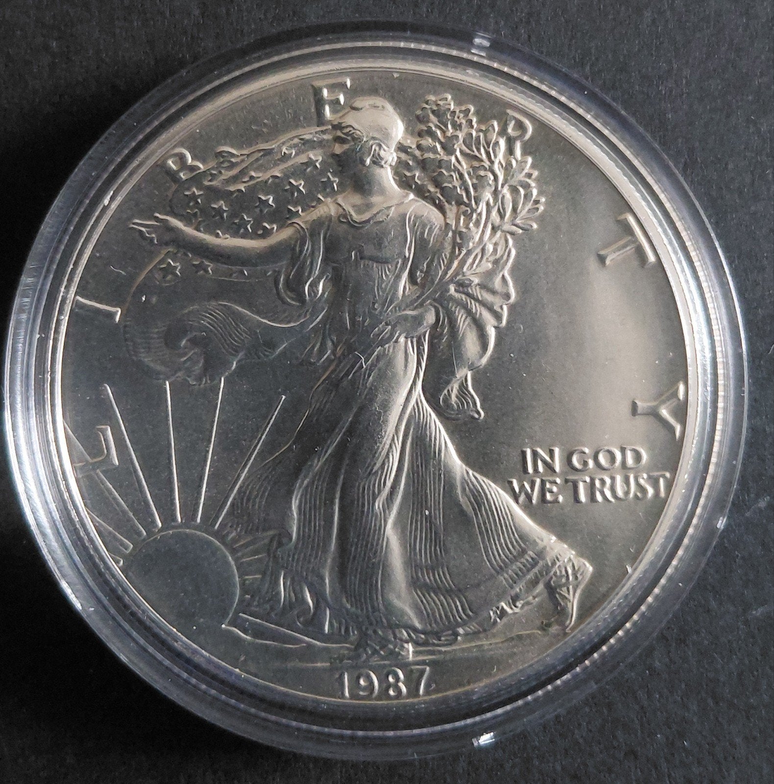 American Silver Eagle 1987 1 oz 999 zilver, Verzenden, Zilver
