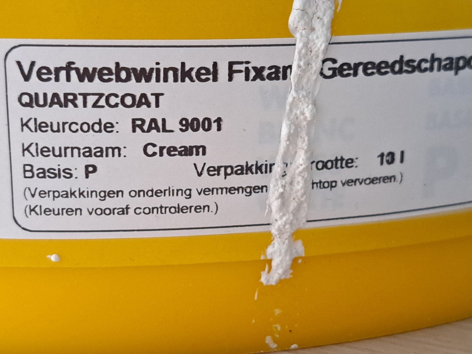 Structuurverf Quartzcoat, Ophalen, Wit