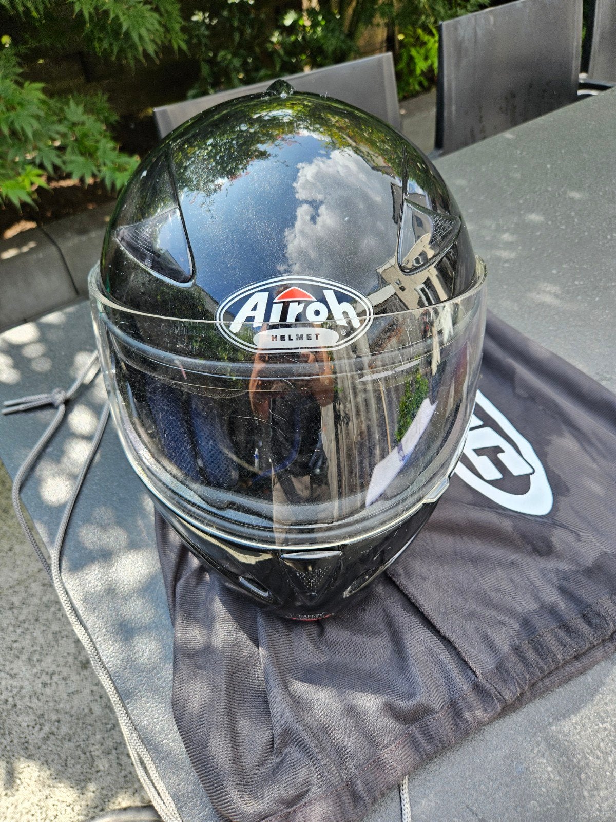 Airoh helm maat M - ideaal voor brommer/motor, Motoren, Ophalen of Verzenden, Tweedehands, Integraalhelm, Overige merken