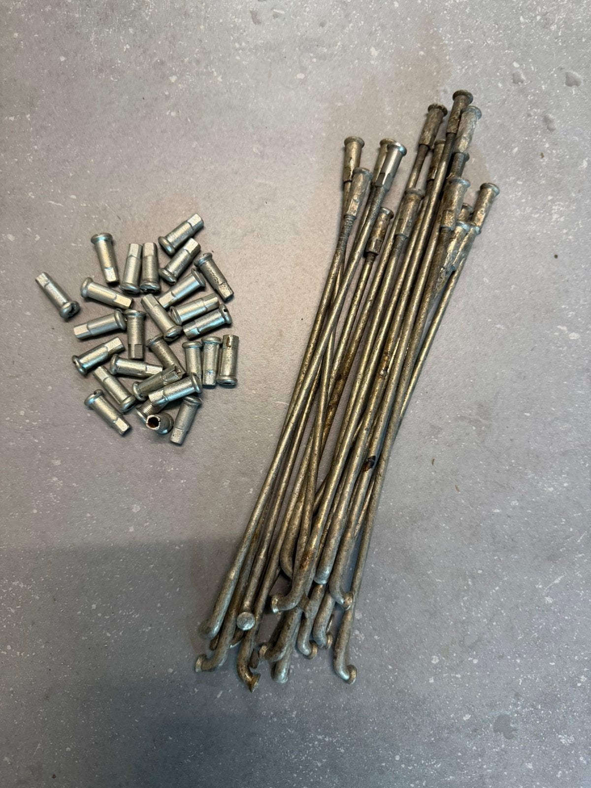 Harley wla/wlc Spaken 21,5 cm met reserve nipels, Ophalen of Verzenden, Gebruikt