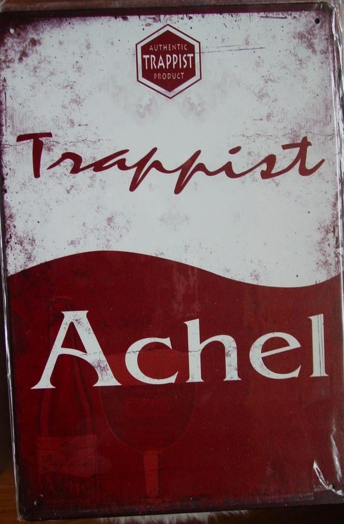 ACHEL REKLAME -METAAL-, Verzamelen, Ophalen of Verzenden, Gebruikt, Reclamebord, Plaat of Schild, Overige merken