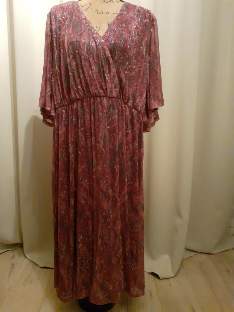 Leuke roze bedrukte zomer jurk, Kleding | Dames, Grote Maten, Jurk, Ophalen of Verzenden, Zo goed als nieuw, MS Mode